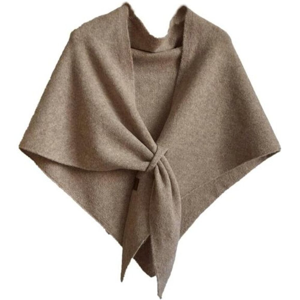 Womens Pashmina Shawl Wrap Knitted Sweater Cardigan Cape Scarf Wool Cashmere